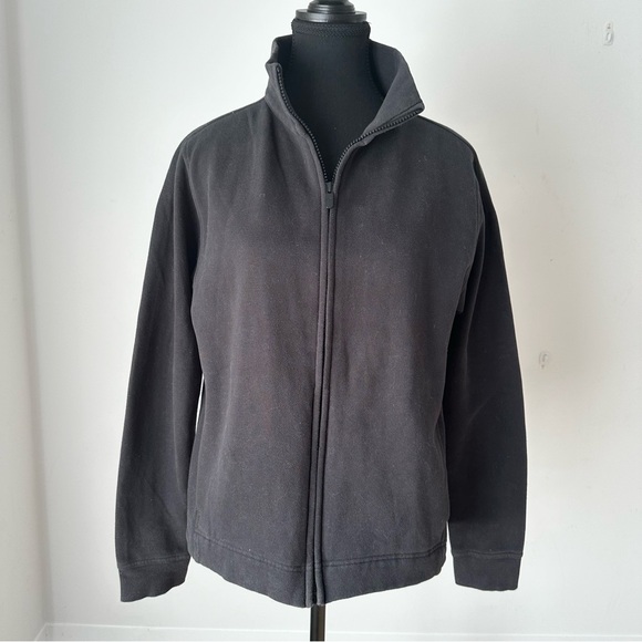 Sz 8 Lululemon Full Zip Mock Neck Sweatshirt in Black - Picture 1 of 7